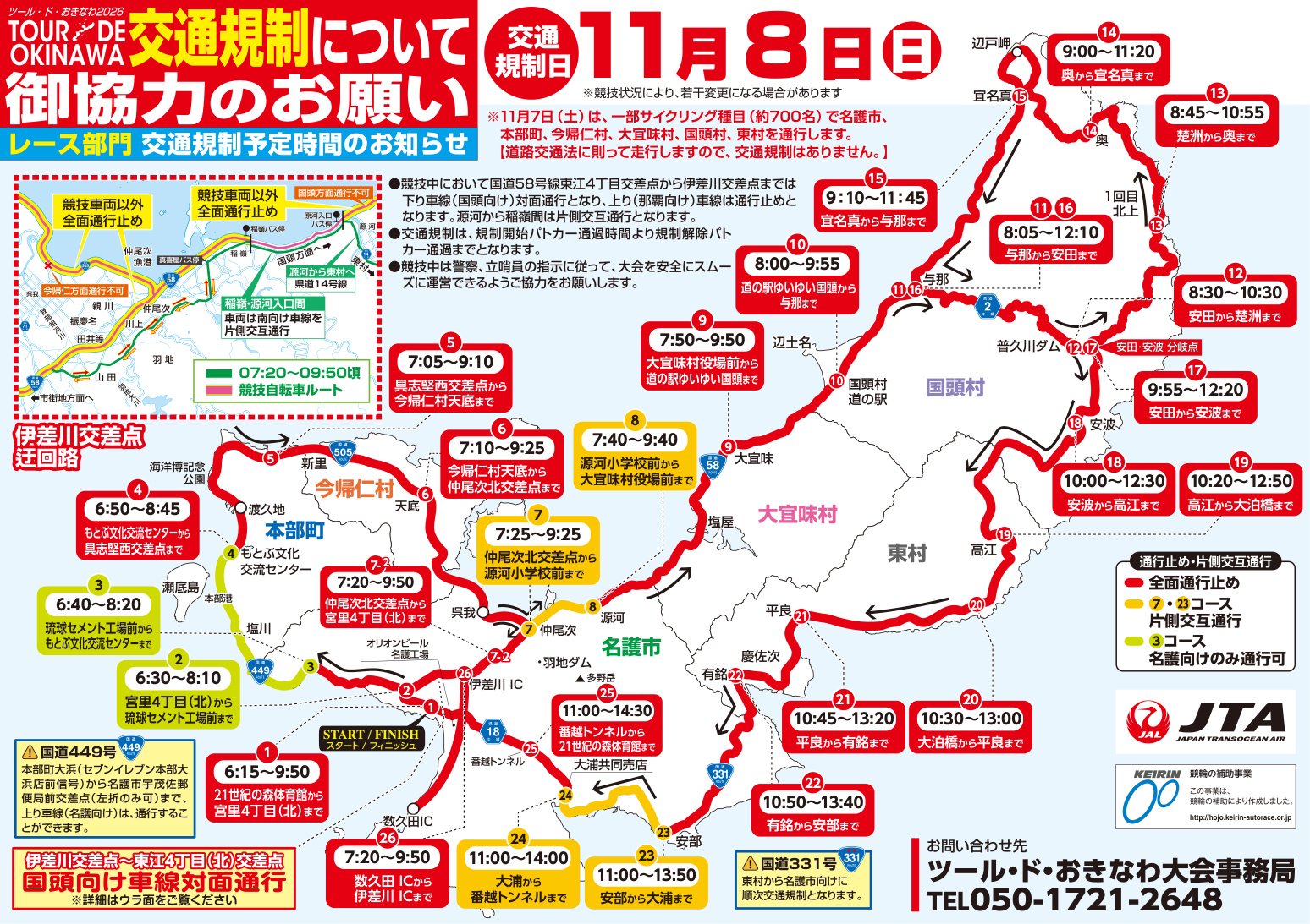 【2026. 11. 8  交通規制について】